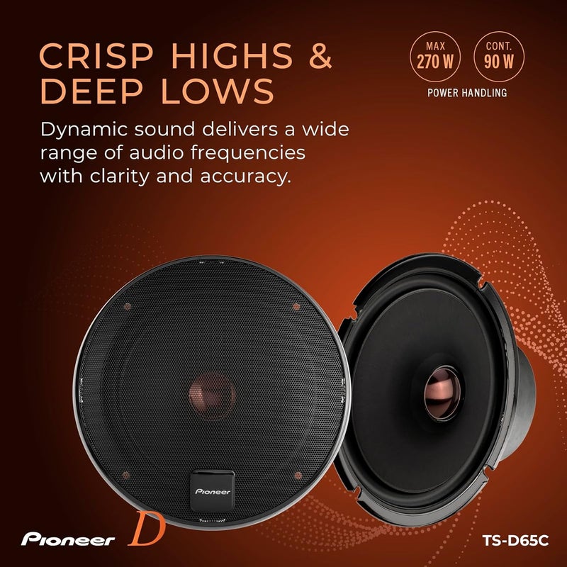 Pioneer نظام مكبرات الصوت المكونة من 2 طريق 17 سم من بايونير TS-D65C - Image 4
